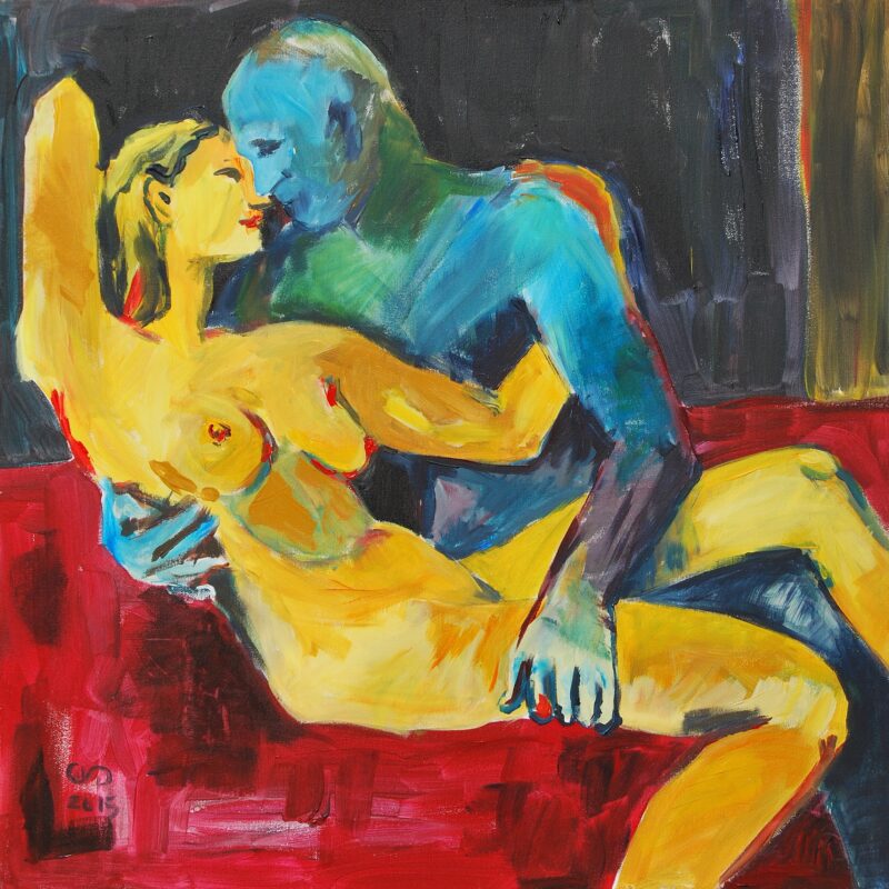 Amantes Amentes II - obraz akrylowy na płótnie