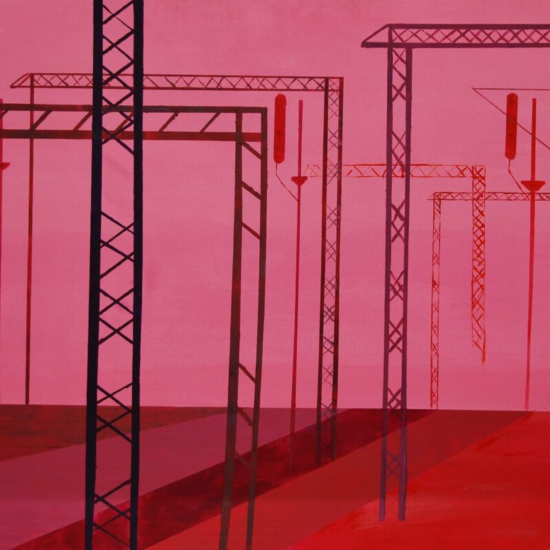 Pink Label, E.Gąsienica-Setlak, art, painting, big size, energetic paiting