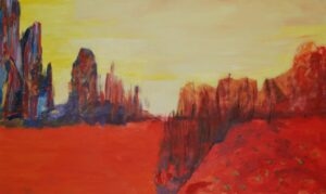 ParkJerzmanowskich, E.Gąsienica, pejzaż, art, painting, big size