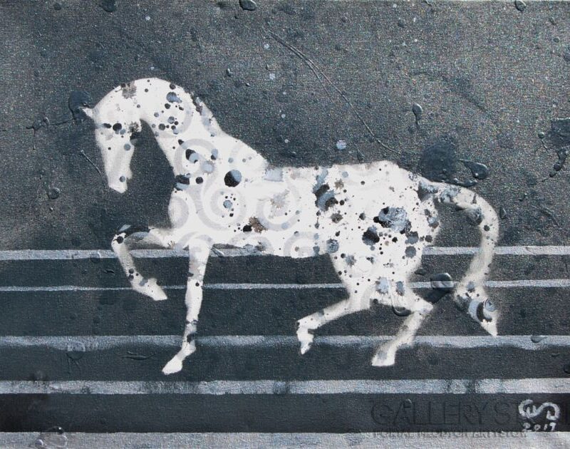 E.Gąsienica-Setlak, art, koń, horse, painting,