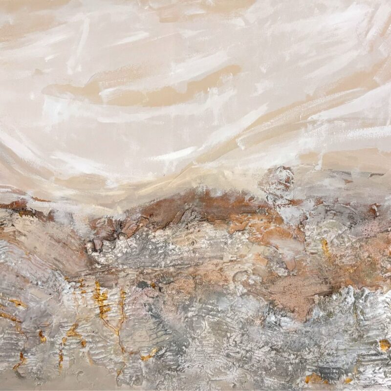 złota góra, obraz , nowoczeny, abstrakcja,e.Gąsienica