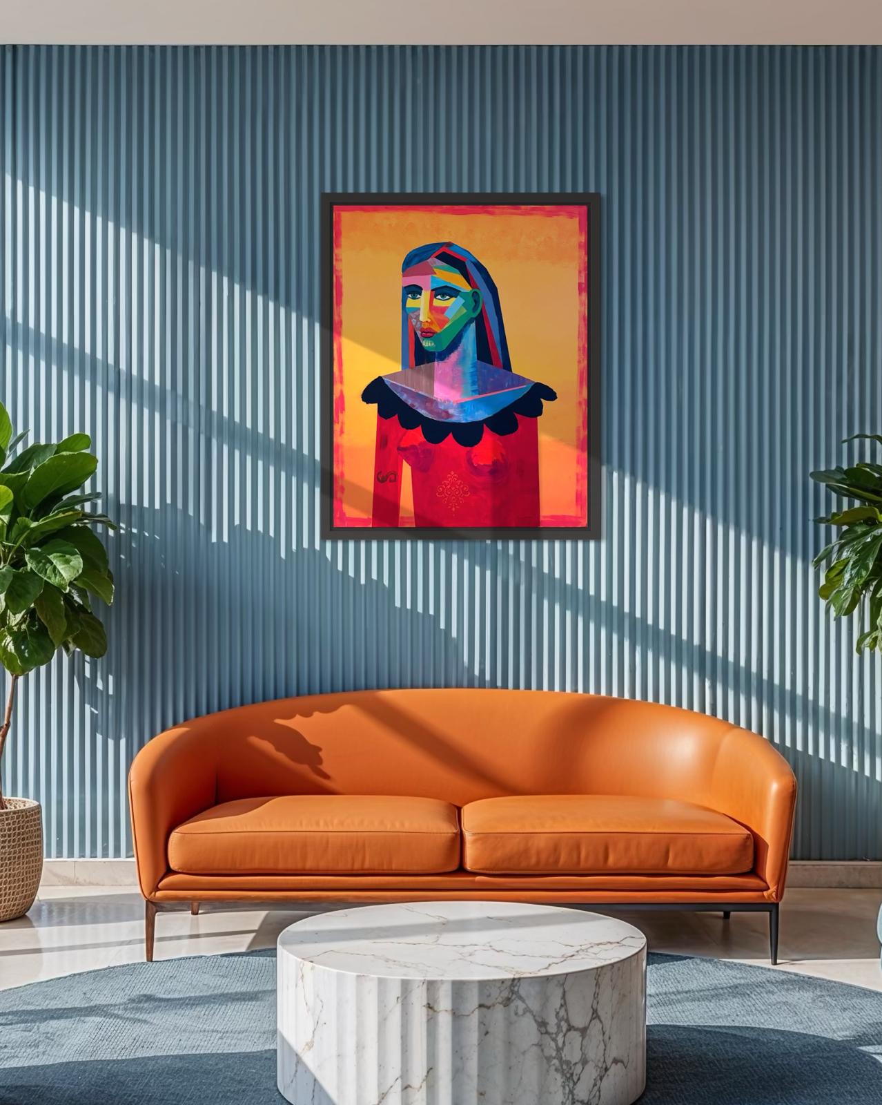 portret geometryczny, kubizm, art, cubism, picasso