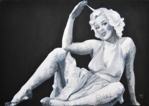 MarylinMonroe, obraz, painting, art, women, E.Gąsienica