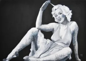 MarylinMonroe, obraz, painting, art, women, E.Gąsienica