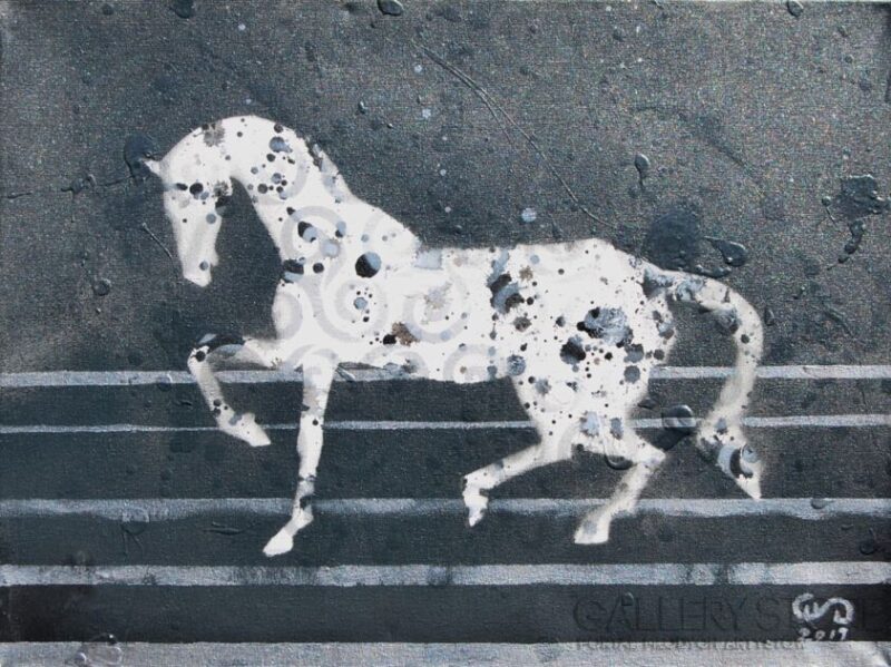 E.Gąsienica-Setlak, art, koń, horse, painting,